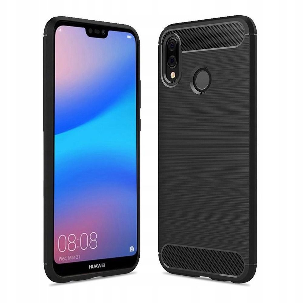 CARBON Case pro HUAWEI P20 LITE černé