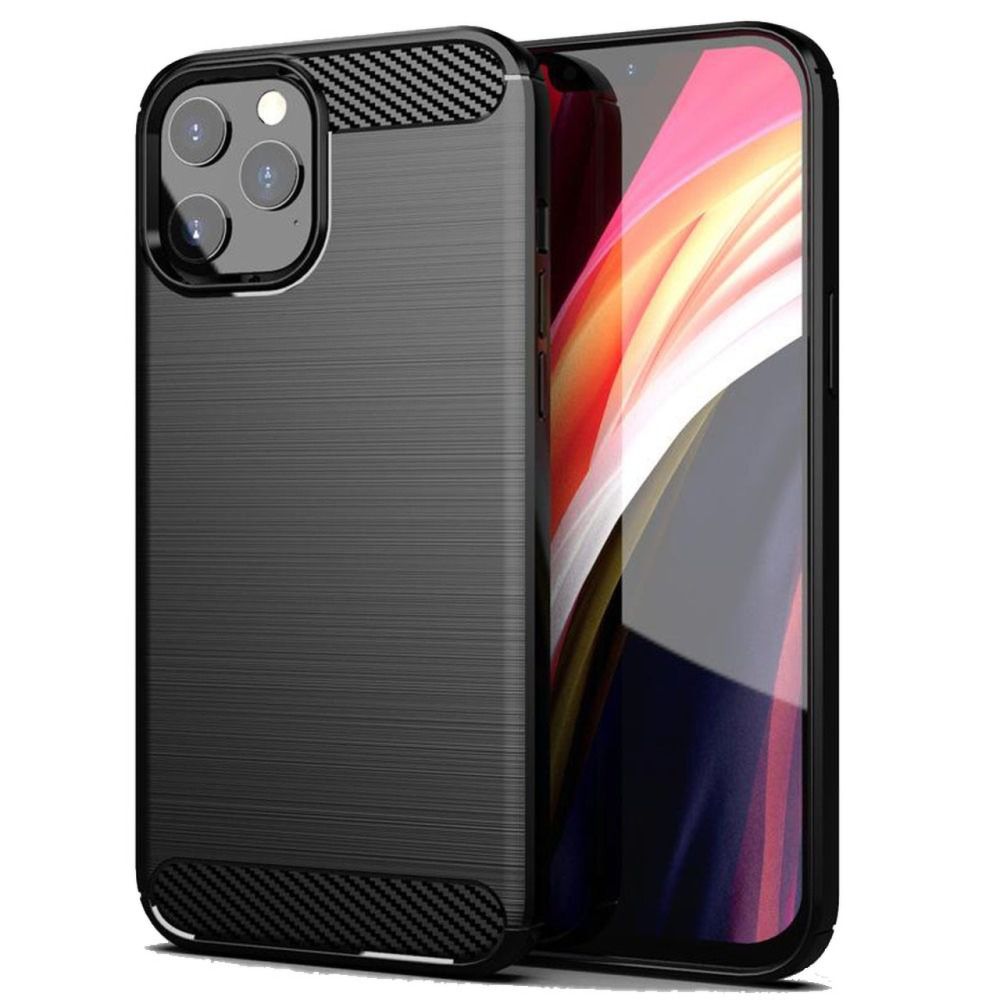 Pouzdro CARBON pro IPHONE 11 PRO MAX 2019 (6,5" ) černé