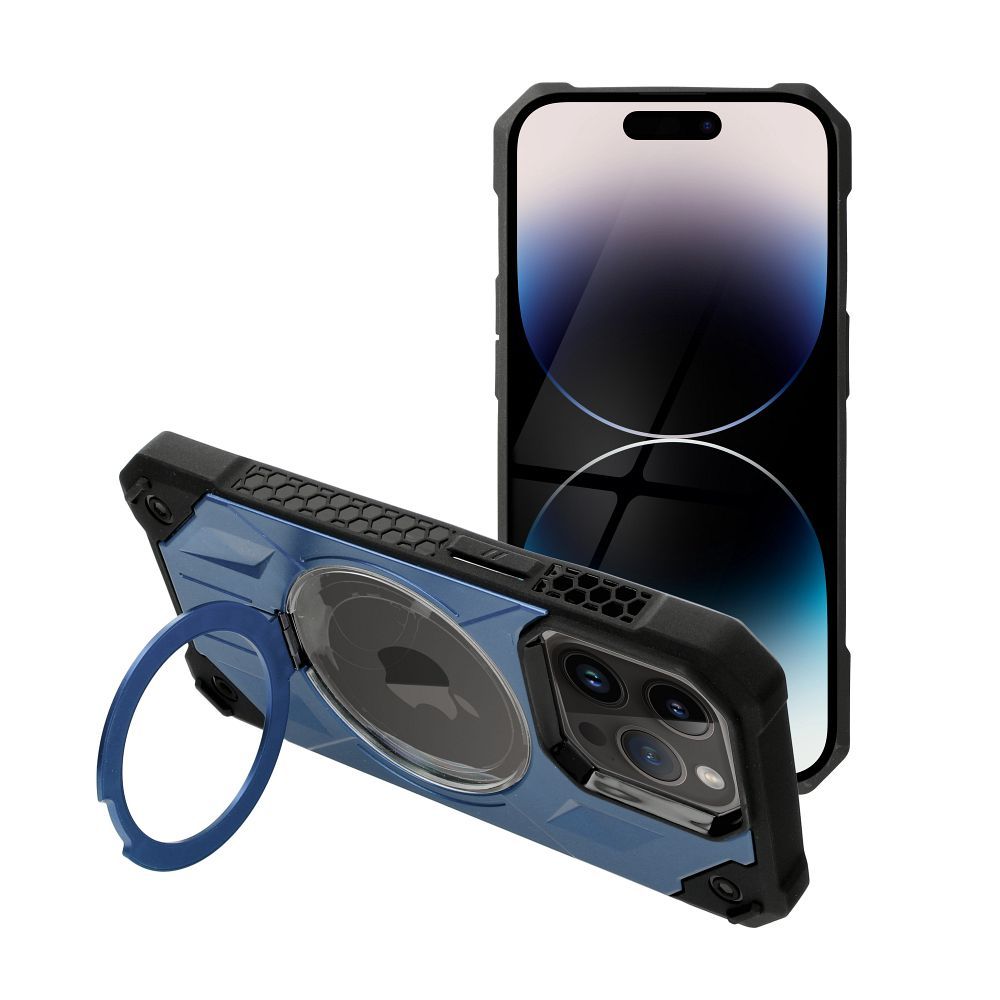 Pouzdro Armor Mag Cover kompatibilní s MagSafe pro IPHONE 15 PRO MAX modré