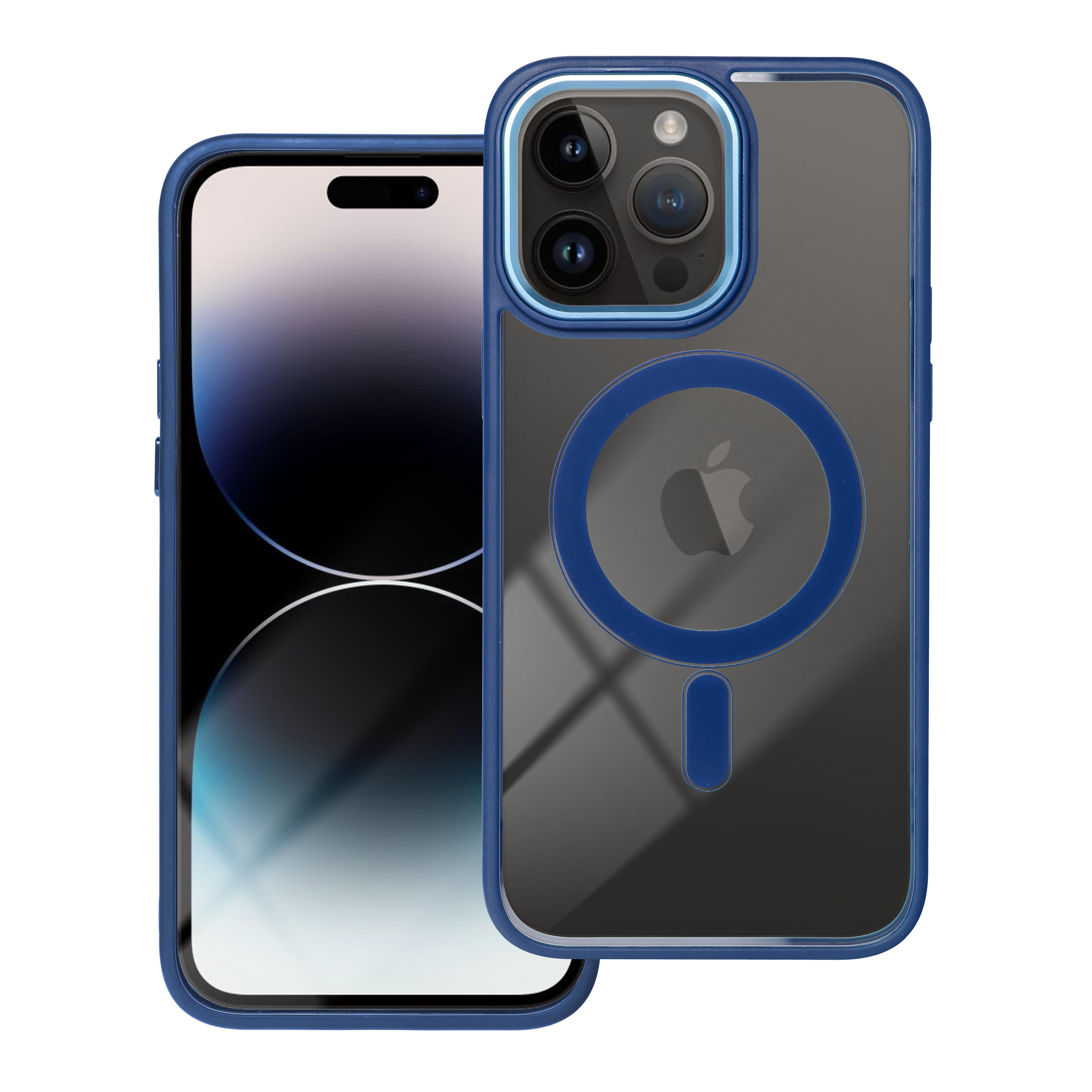 Pouzdro Color Edge Mag Cover kompatibilní s MagSafe pro IPHONE 11 PRO tmavě modré