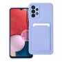 Pouzdro  CARD pro SAMSUNG A13 5G fialové