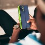 Kabura Fancy Book do XIAOMI Redmi NOTE 12 5G granatowy / limonka