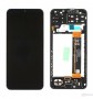 Samsung Galaxy A13 (SM-A135F) LCD + dotyková deska + přední kryt black - originál